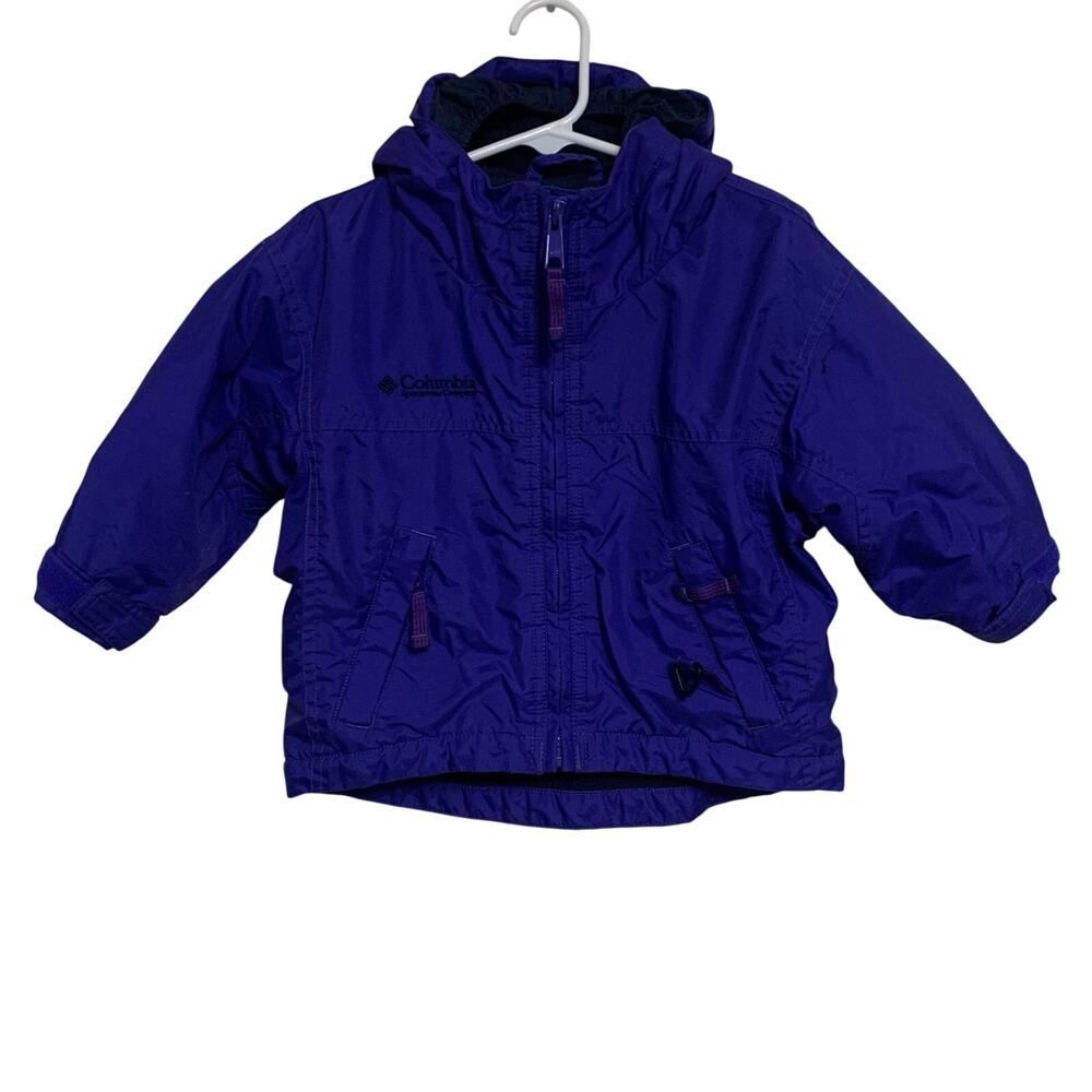 Vintage Columbia Fleece Lined Jacket Baby Size 2T
